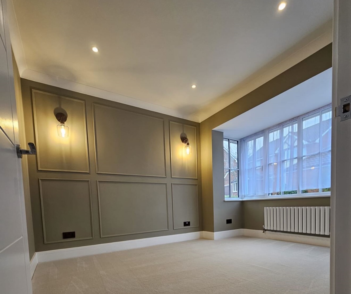 Decorated bedroom