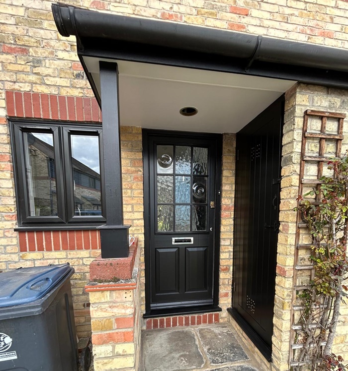External door repainted