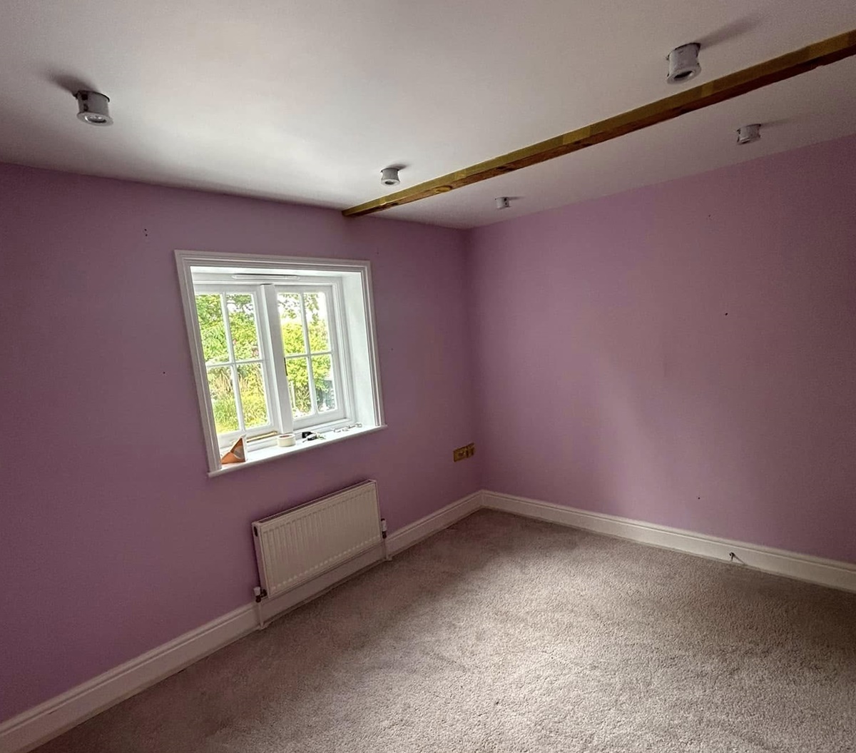 Bedroom redecorated